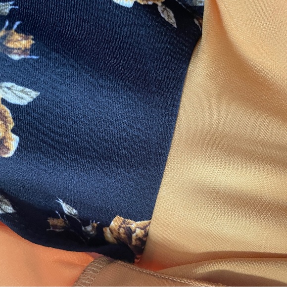 NWOT Women’s Mustard flower print shirt floral vest connected vintage 🏵️💐 - Picture 8 of 12